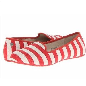 UGG® Alloway Stripe slip on flats size 11